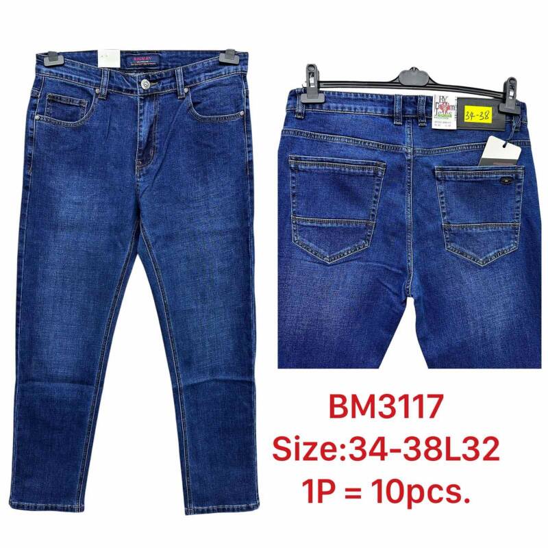 Spodnie jeansy meskie Roz 34-48, 1 Kolor .Paczka 10 szt